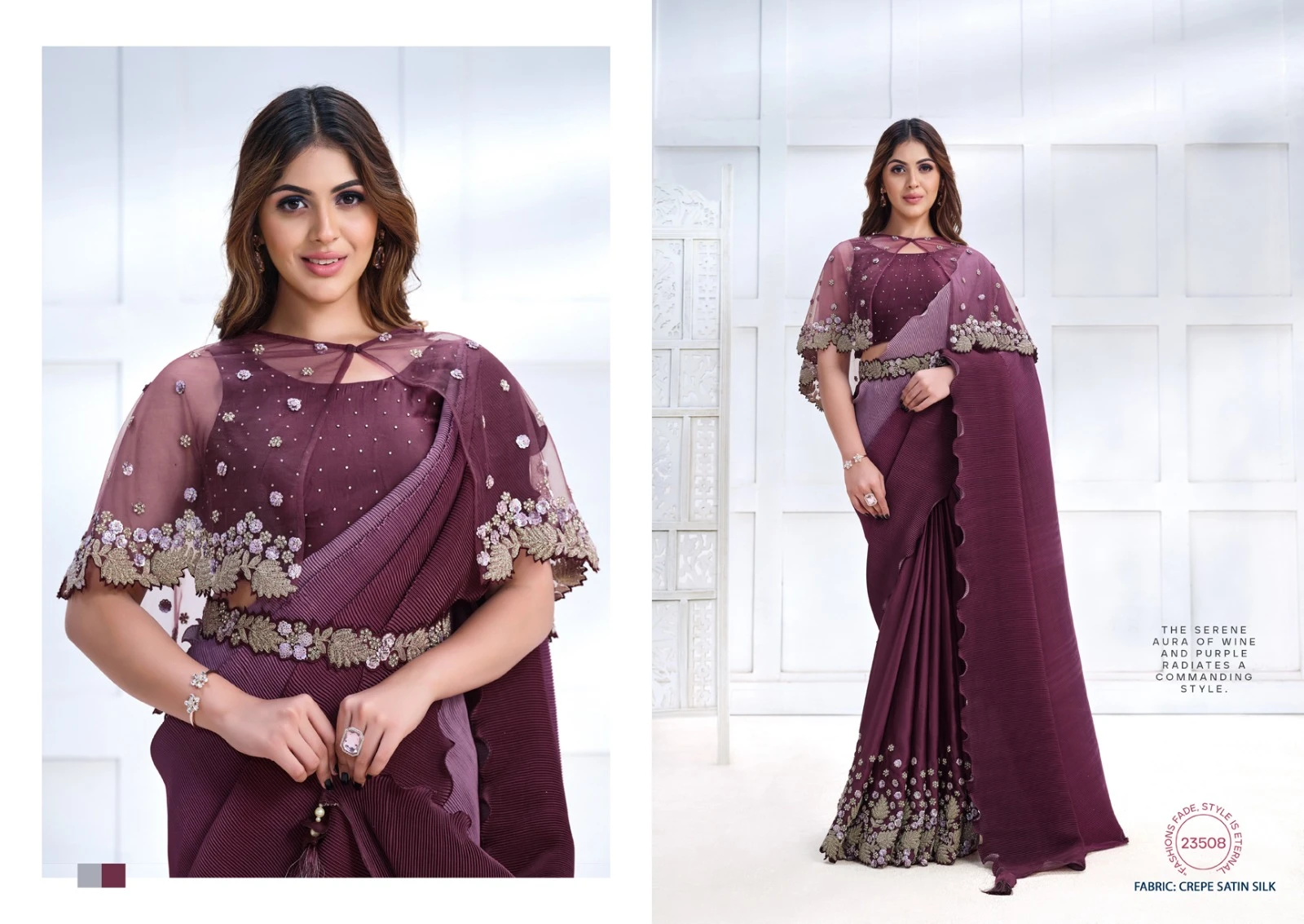 Mahotsav Mohmanthan 23500 Series Majestica Fancy Wholesale Designer Sarees Catalog — Wholesale Sarees, MPA wholesale from Surat - Gallery Image 13